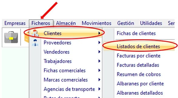 Crea Tu Fichero de clientes 31 Listados de clientes