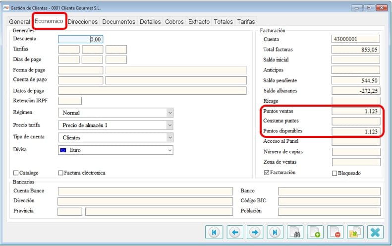 Crea Tu Fichero de clientes 53 Puntos del cliente