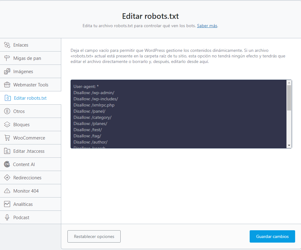Generar archivo robots.txt en WordPress, ¿qué es y cómo se edita? 3 Rank Math